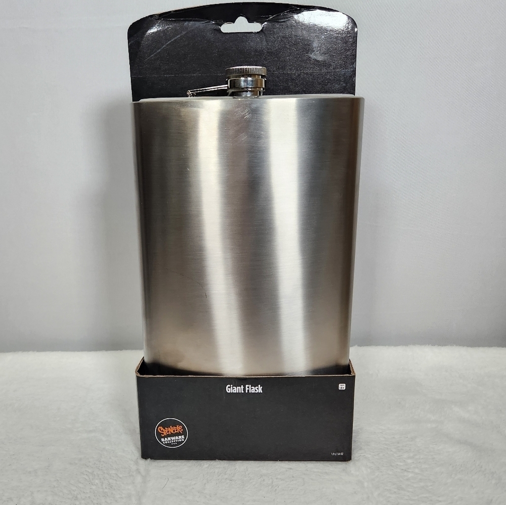 Spencer's Metallic Silver Giant Flask